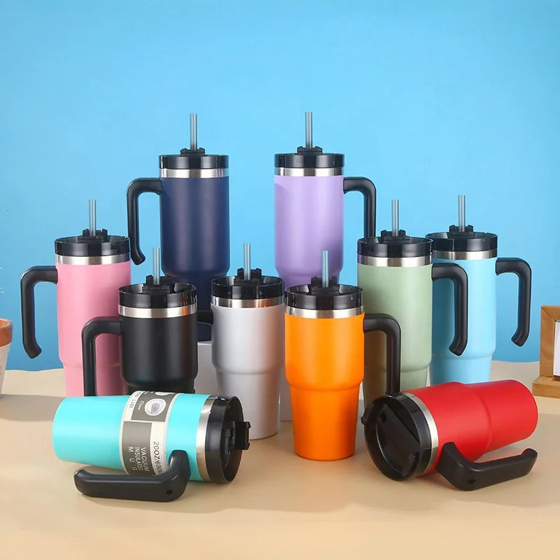 Promotional Corporate Multi Color 20oz 600ml Double Wall Vacuum Insulated BPA Free Eco-Friendly Spill Proof Stainless Steel