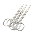 Professional Stainless Steel Eyelash Cutter Eyebrow Curved Scissors Beard Mustache Trimmer Scissors Makeup 100Pcs