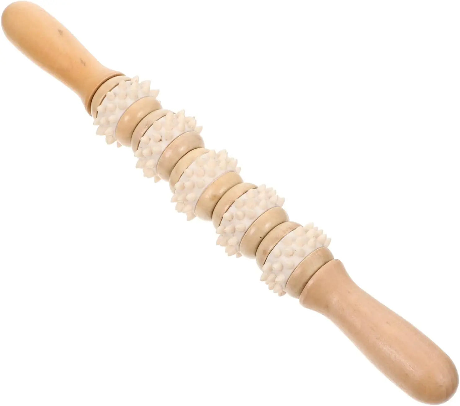 Roller Massage Exercise Roller Calf  Whole Body Massager Body Roller Fascia  Stick Handheld Massagers Wooden