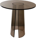 Acrylic End Table Grey Transparent Color Modern Acrylic Teapoy Coffee Desk Display Stand Decoration Rack Acrylic Furniture