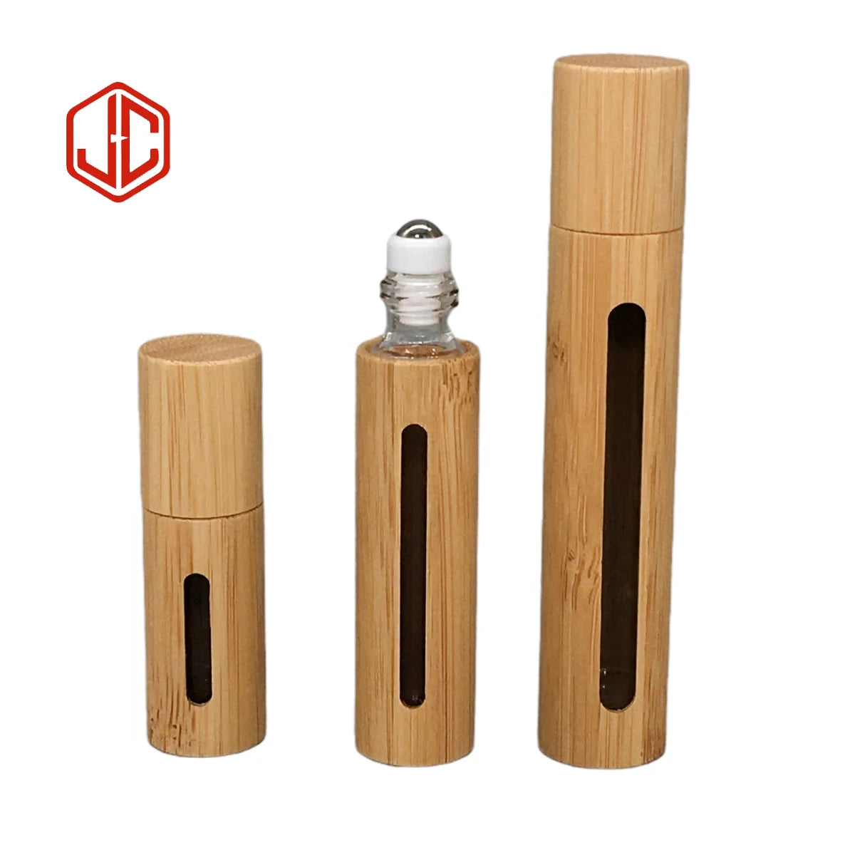 Eco Friendly Bamboo Roller Ball Cosmetic Packaging Essential Oil Bottle