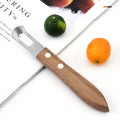 Dawneast Multifunctional Stainless Steel Kitchen Tool Wooden Handle Eco-Friendly Fruit Vegetable Peeler Lemon Grater Cheese