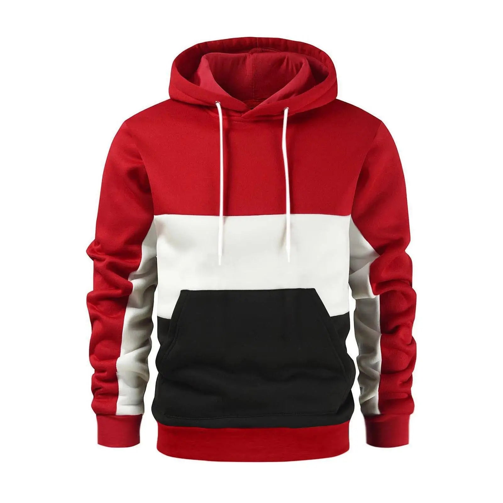 Liu Ming Clearance Sales Cheap Custom Logo Wholesale Autumn Winter Casual Hoodie Neck Patchwork Color Sweatshirt for Young Men