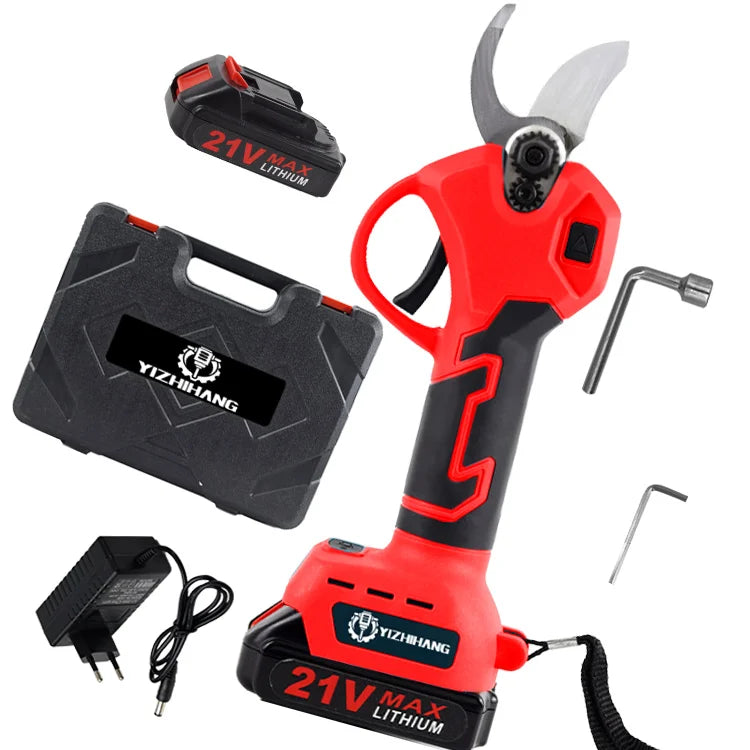 APS73 Electric Cordless Pruning Shears with SK-5 Steel Blade 0-30mm Cutting Capacity-Garden Tools