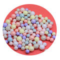 Wholesale Colorful Acrylic Round Pearl Beads Without Hole for Craft Making Slime Fillings Accessories