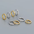 2024 Fashion Trendy 925 Sterling Silver Oval Square Rectangle Shape Earring Cubic Zirconia Hoop Earrings for Women