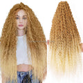 28 Inch Synthetic Afro Yaki Kinky Curly Ombre Marly Hair  Crochet Braiding  Extension Brazilian Crochet Hair