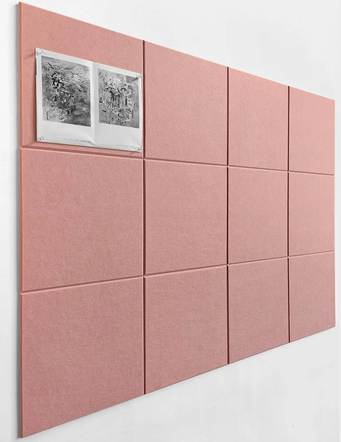 2025 Hot Selling Felt Pin Board Wall Ornament Felt Tiles Letter Boards for Room Decoration Alternative Pink Cork Board