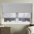 Perfect 100% Polyester Automatic Sunscreen Fabric Modern Motorized Remote Double Roller Blinds Shades & Shutters