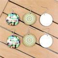 Personalized MDF Circle Printing Double Sided Sublimation Earring Blanks Made in Guangdong