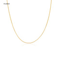 FUAMAY Bohemian Fashion 0.8MM 925 Sterling Silver Diamond Snake Necklace Silver Plated Bone Chain for Unisex