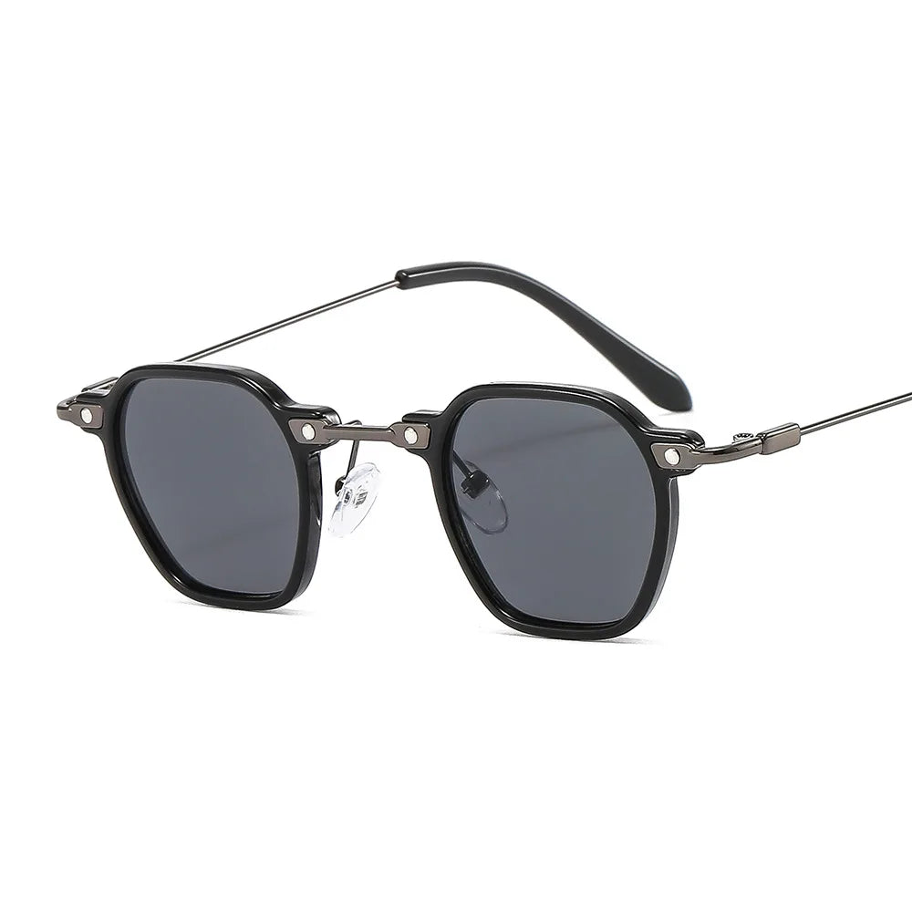 Punk Gafas Small Frame Vintage Sun Glasses Hip Hop Trend Shades Men and Women Uv400 Sunglasses