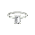 SGARIT Handmade Jewelry VS D IGI Certified 2 Carat Emerald Cut Engagement Ring Lab Created Grown Diamond Women Ring
