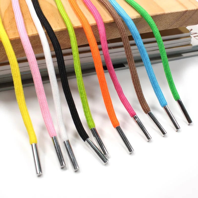 Factory Wholesale Metal Aglet Custom Hoodies Drawcords Colour Drawstring Pants Rope