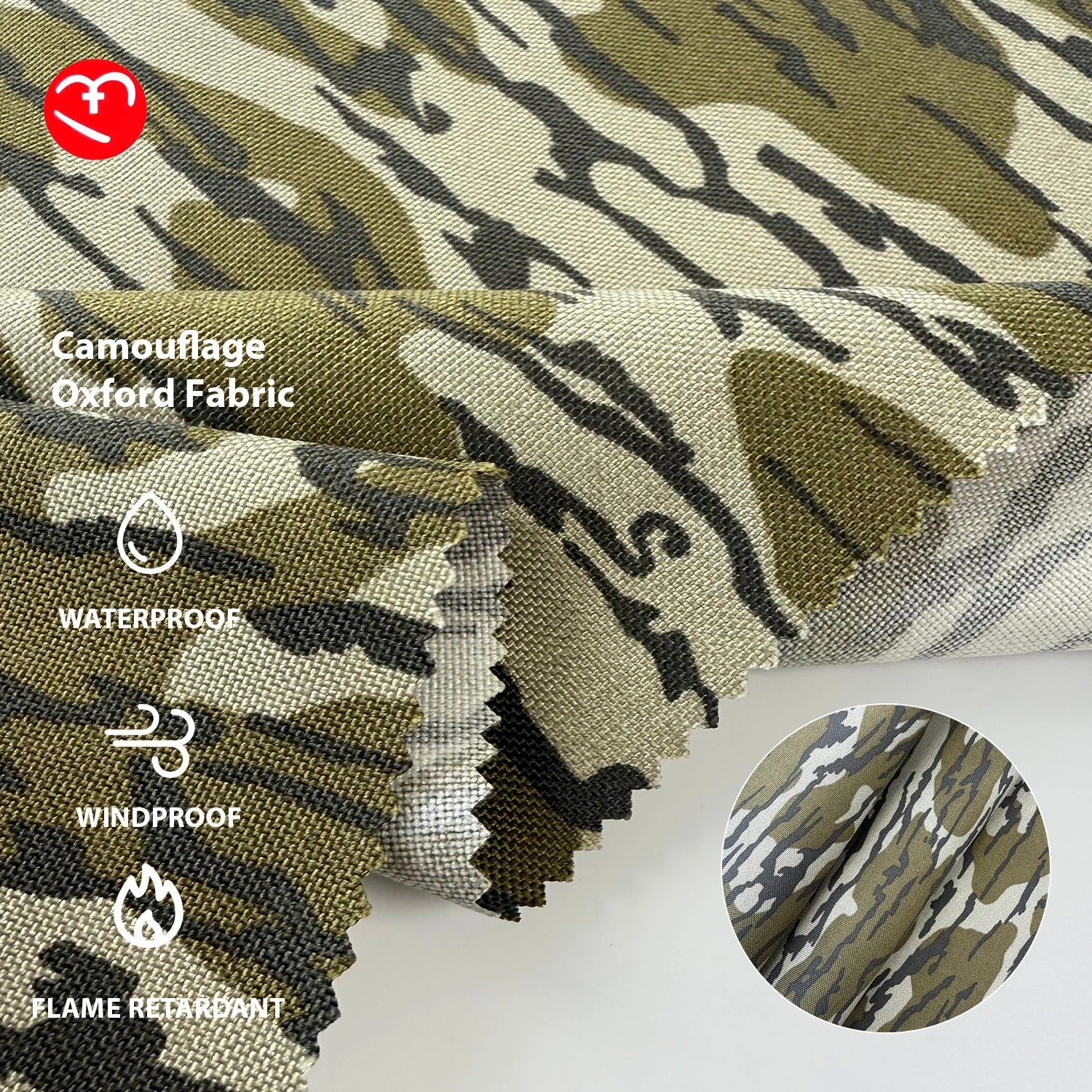 Waterproof Water Repellent 100% Polyester 600D  Camouflage Print Fabric for Outdoor Tent and Bag Fabric