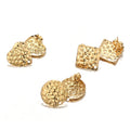 Heart Earrings DIY Drop Earring Charms Jewelry Making Dangle Ear Stud Accessories Crafts Components Stainless Steel Two Colors