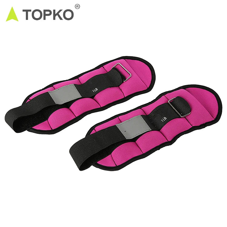 TOPKO 2 KG Wholesale Comfort Fitness Adjustable Fabric Wrist Strap Weight Sets