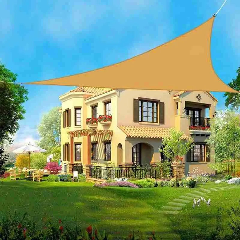 Factory Price 4x4x4M Summer Sun Shade Sail Outdoor Camping Balcony Patio Playground Park Roof Awning Cover Sun Shelter Canopy