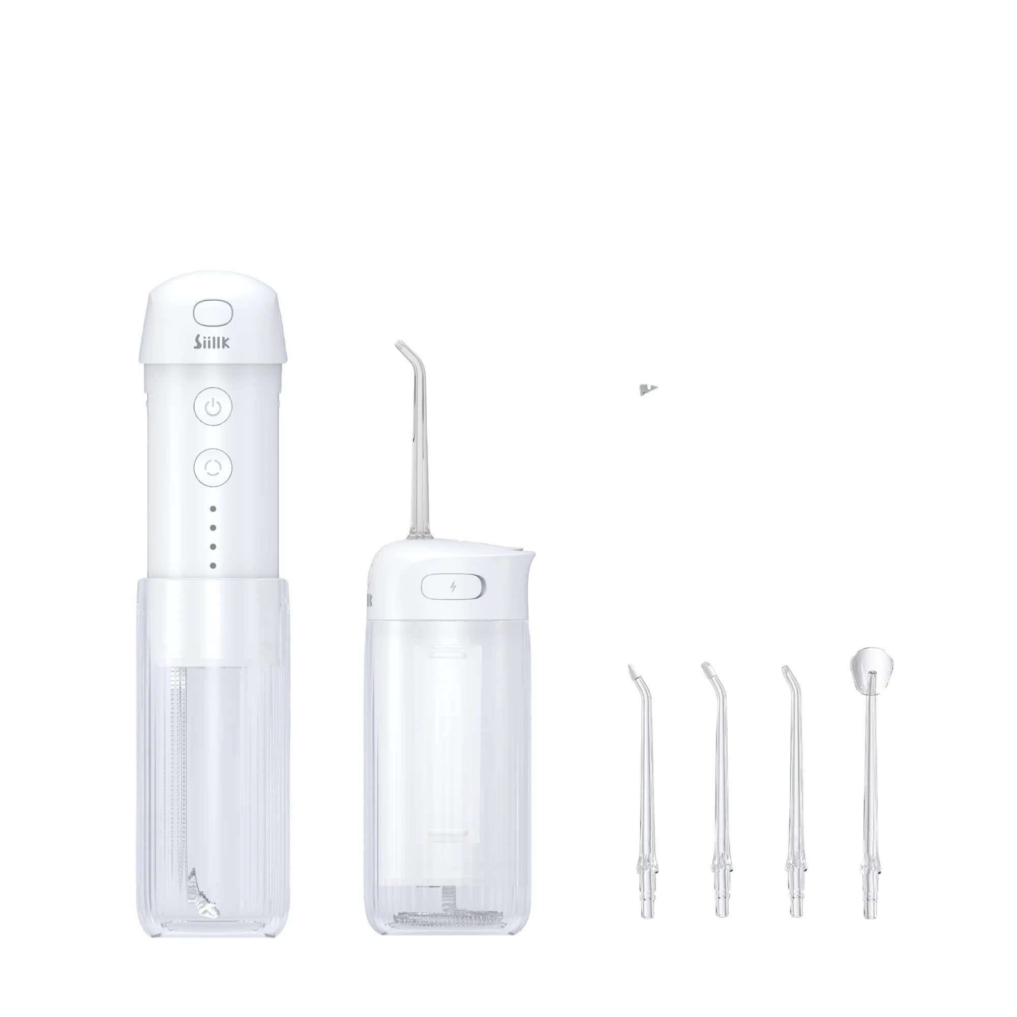 SIILLK Portable Rechargeable Water Flosser Stretchable and Easy-to-Use with 200ml Waterproof Tank for Daily Oral Hygiene