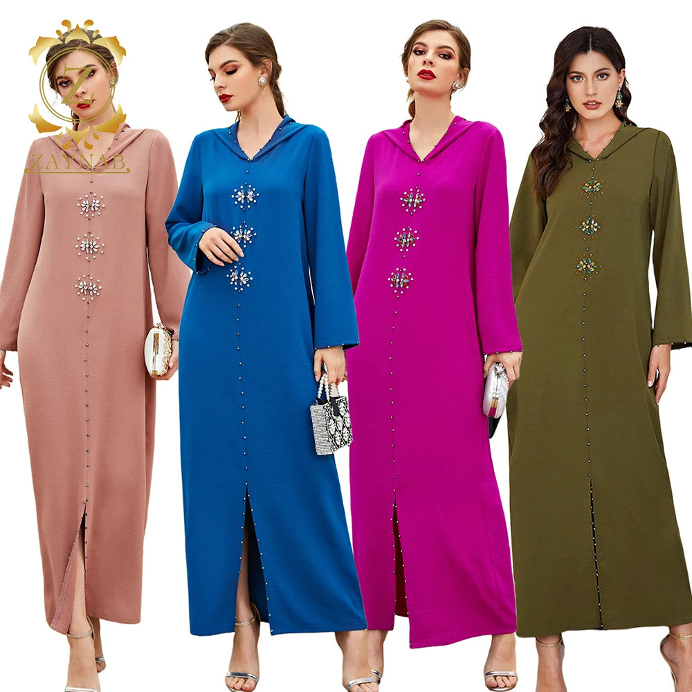 Middle East Dubai Custom Knitting Islamic  Clothes Prayer Blouse  Ladies Muslim Clothes Plus Size Muslim Women Clothes for Girl