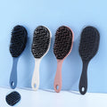 New Private Label Hollow Brush Cushion Scalp Massager Brush Hair Extension Brush Nylon Boar Bristle Detangling Hairbrush