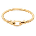 KDC2500 Wholesale Fashion Jewelry Stainless Steel Twist Bangle Cuff
