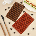 Wholesale Silicone Mold 55 Cavity Mini Coffee Beans Chocolate Sugar Candy Mold Cake Decor