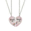 Wholesale 2pcs/Set Romantic Couple Necklace Stainless Steel Weirdo Pendent Necklace for Men Women Couple Jewelry