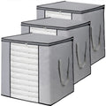 Non-Woven Fabric Foldable Large Capacity Heavy Duty Underbed  Storage Organizer Bag for Bedding and Clothes in Bedroom