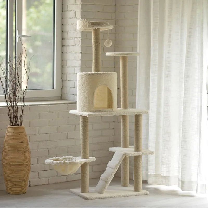 Wholesale Wooden Parts Double Condo Cat Tree