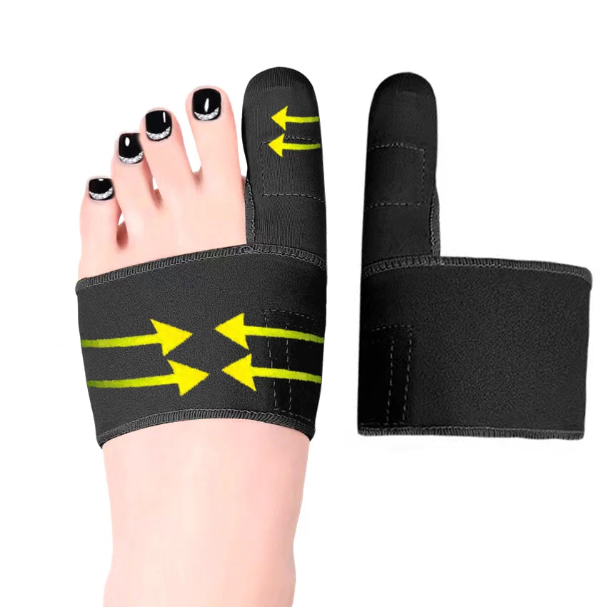 Elastic Fabric Toe Separator Bunion Brace Bandage Hallux Valgus Orthopedic Sleeve Devices Bunion Big Toe Corrector HA01207
