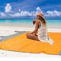 Customizable Extra Large 82''x82'' Thick Beach Blanket Sand-Free and Foldable for Picnics and Camping Covers 4-6 Adults