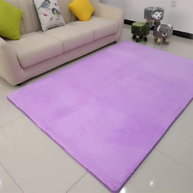 China Factory Directly Wholesale Soft Faux Rabbit Fur Rugs and Carpets