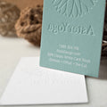 Customized Printed Cotton Paper Letter Press Business Card Name Card with Company logo MegaBDM