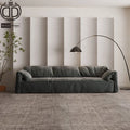 Cheap Living Room Modern Design Style Green Sofas Feather Soft Sofa Set Furniture 3 Seat Sofa