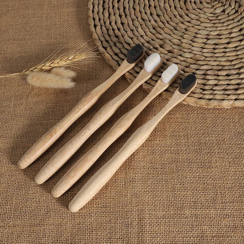 For Toothbrush Eco Friendly 100% Natural 10000 Soft Bristles Biodegradable Home Use Hotel Travel Toothbrush
