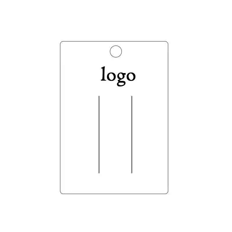 Customized Logo Paper Hair Bows Display Card Paper Necklace Earring Packaging Jewelry Display Holder Cards