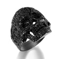 Fashion Fine Man Rings Jewelry Black Golden Silver Skull Ring Stainless Steel Ring for Men