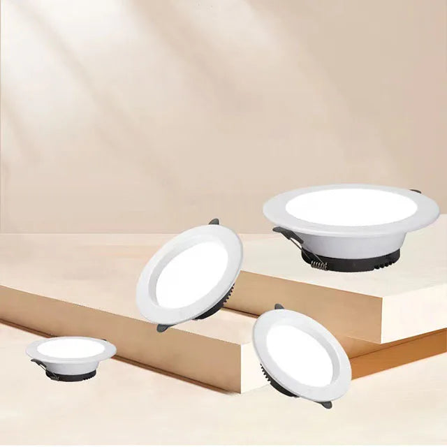Modern IP55 LED Downlight Dimmable Recessed Ceiling Light with 3000K 4000K 6000K Options Aluminum Body for Shops