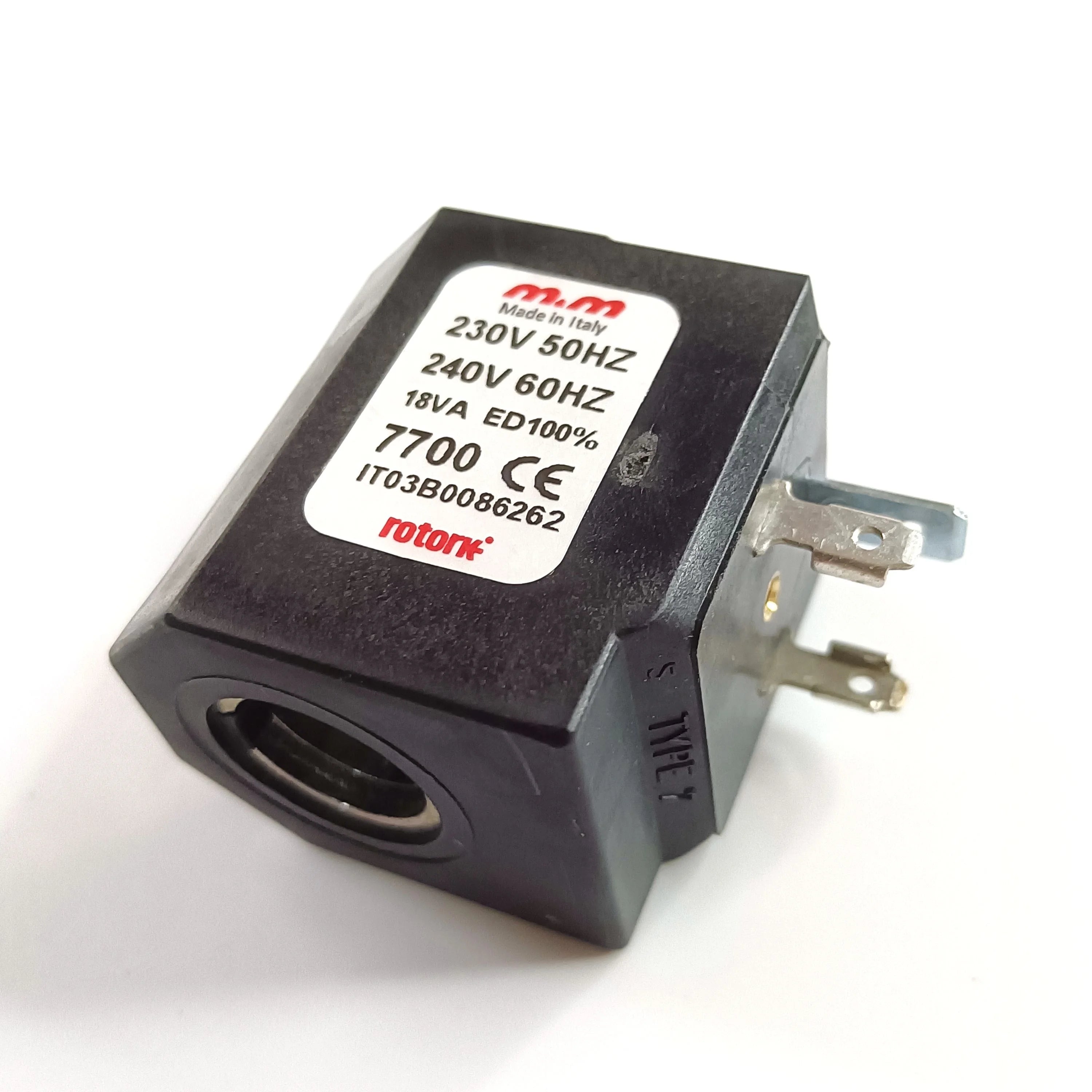 M&M Solenoid Coil Code 7700 230V to 240V Power Supply 700 Series Solenoid Valves