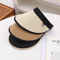 Wholesale paper straw empty crown beach sun visor hat