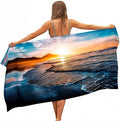 Custom Logo Rectangle Sand Free Beach Towel Quick Dry Microfiber Towels for Outdoor Promotional Events