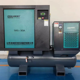 High Power 37kw 20bar Air Compressor Wet & Dry Two Tank Large Skid- Mounted Station for Laser Cutting Machine New Condition