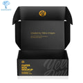 Custom Logo Top Grade Luxury Foldable Paper Cardboard Black Boxing Shoe Box