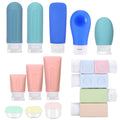 Bpa Free Silicone Travel Shampoo Bottles Tsa Approved Leak Proof Travel Size Containers Travel Water Bottle Foldable