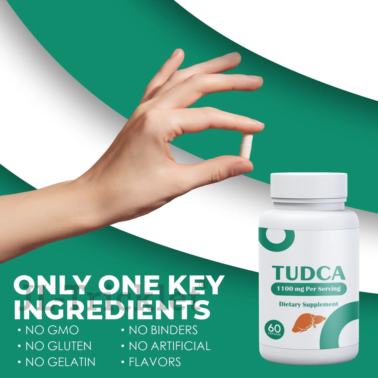 Private Labels TUDCA Capsule Cleansing Formula Supports Health Liver Function TUDCA Tauroursodeoxycholic Acid 60 Vegan Capsule