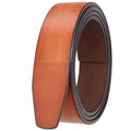 Hot-sale Genuine Leather Strap Leather Without Ratchet  Belt Without Buckles Strap Belt