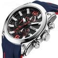 MEGIR 2063 Large Dial Sport Watch for Men Top Clock Luxury Chronograph Men's Wristwatch Gift Quartz Clock Relogio Masculino