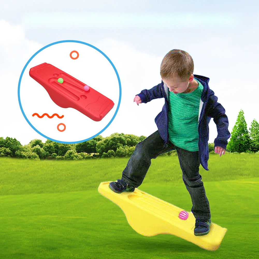 Kids Plastic Balance Board With Maze Game Integration Training Wobble Board Children Fitness Board Activity Game