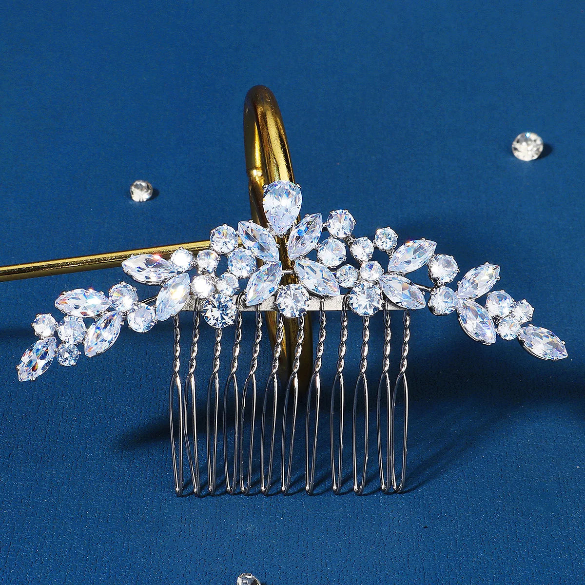 Handmade Zircon Jewelry Bridal Hair Headpiece Hair Combs Wedding Accessories for Girls
